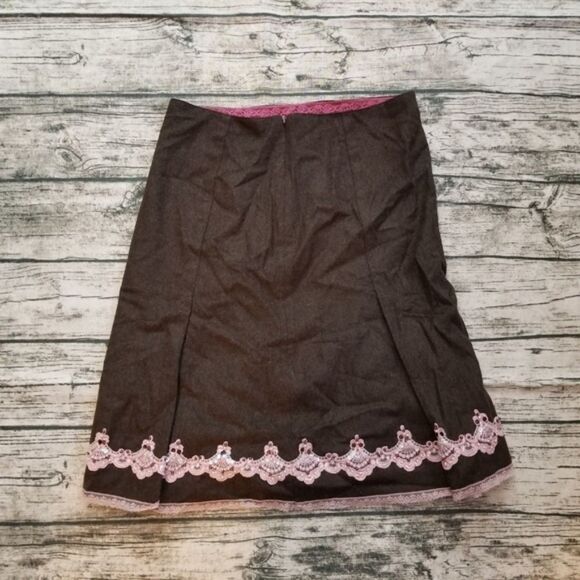 NWT Express Wool Sequin & Bead Embellished Skirt - Picture 3 of 3